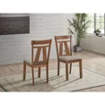 thumbnail image 2 of Farmhouse Style 6PC Dining Set, Wooden Dining Table w/ Double Extension Leaf, Dining Bench & Chair Set, Walnut Finish, 2 of 5