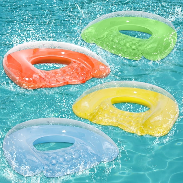 Flotadores para piscina PuppyUwill, diseño minimalista, paquete de 4 unidades para adultos