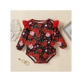 thumbnail image 5 of Blotona Unisex Baby Cotton Romper Set Long Sleeve Animal/Flower Prints Jumpsuit 2Pcs Outfit, 5 of 9