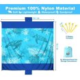 thumbnail image 2 of Sea Turtle Beach Blanket Sandproof Waterproof Extra Large Blanket for 1-6 Adults Size 78"x86" with Ground Mails,Pouch Bag, Anti Sand,Skin Friendly Machine Washable Outdoor Blanket, 2 of 6