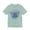 Dusty Blue, variant on Winged Skull Graphic Tee | Blue Skull with Wings, Radiant Burst