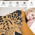 thumbnail image 3 of Orinice Leopard Theme Warm Lightweight Blanket Soft Fleece Throw Blanket for All Seasons - Multiple Sizes Available 60x80in, 3 of 6