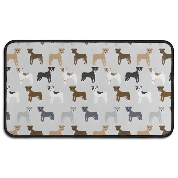 Bulldog Dog Door Rugs,Washable Non Slip Door Mats Indoor,Decorative Door Mats,Entry Mat Indoor for Entrance,Bedroom,Kitchen,Bathroom,30"x17"