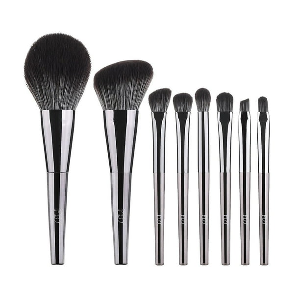 Juego de brochas de maquillaje HUOGUO, 8 piezas, brochas de base portátiles