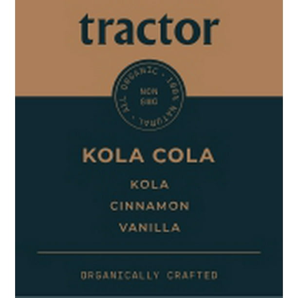 Tractor Beverage Co 6312 Tractor Beverage Co Organic Tractor Cola Soda