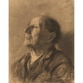 thumbnail image 2 of John Kavanagh 12x14 Black Ornate Wood Framed Double Matted Museum Art Print Titled: Portrait of an Old Man (C. 1884), 2 of 5