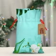 thumbnail image 4 of Fuzoiu Tropical Pineapple Print Christmas Gift Bag,Burlap Gift Bag with Drawstring Closure & Hang Tag,Perfect for Holidays, Birthdays, and Special Occasions-Medium, 4 of 7