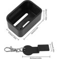 thumbnail image 2 of 2 Pieces Safety Belt Buckle Protector Car Seat Belt Clip Holder Car BeltLock Protective Buckle to Prevent Children from Unbuckling While Driving (Bla, 2 of 4