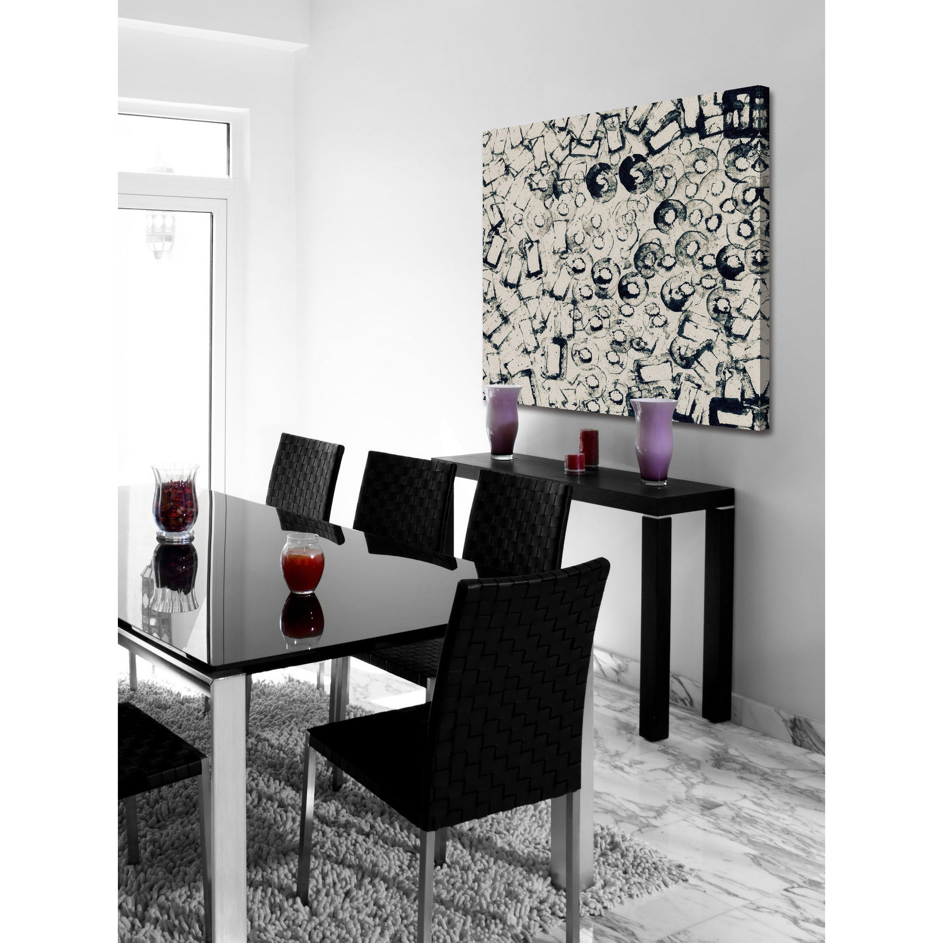 "Broken Components" Painting Print on Wrapped Canvas