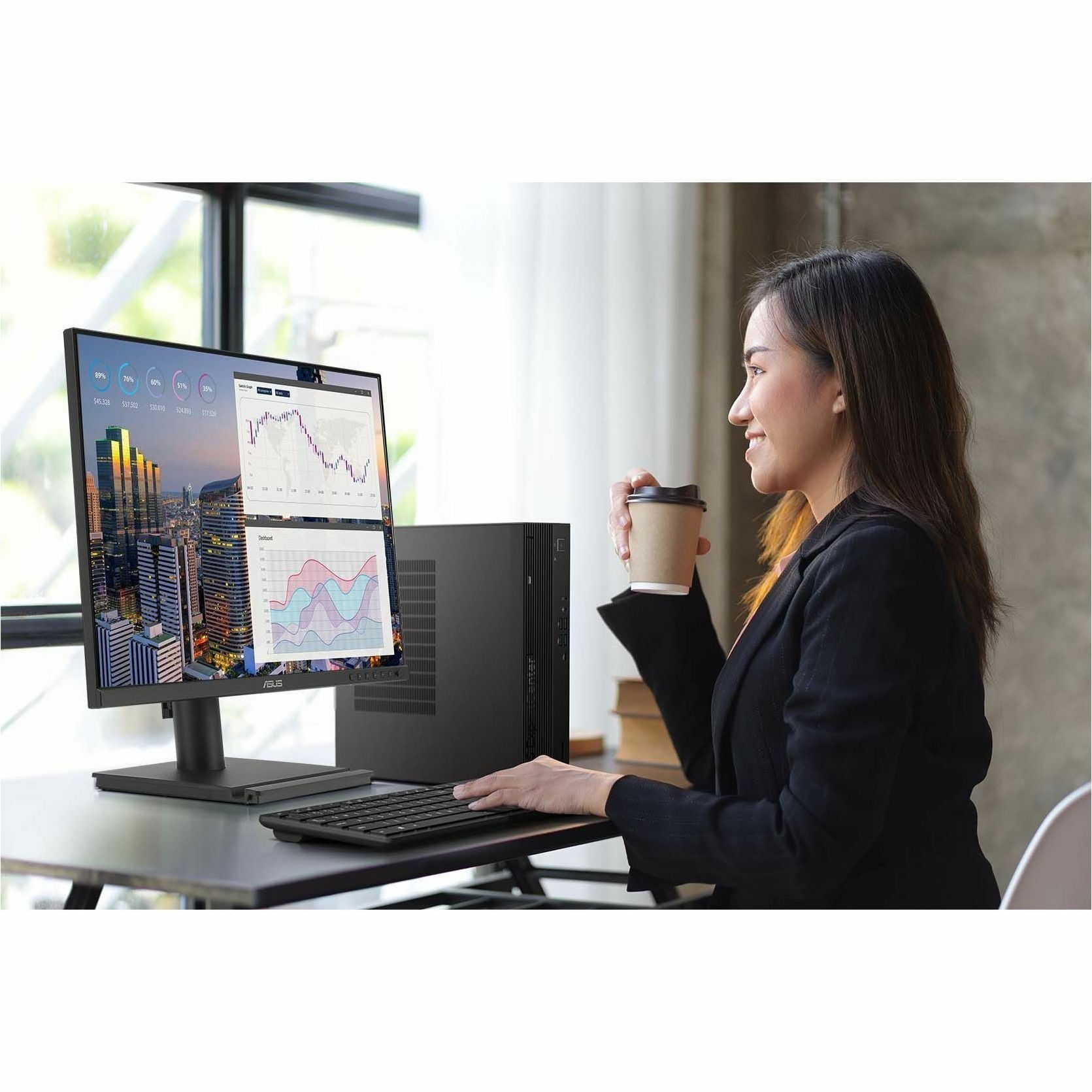ASUS BE248CFN 24.1" 16:10 WUXGA 100Hz USB-C Docking IPS LED Monitor, Black