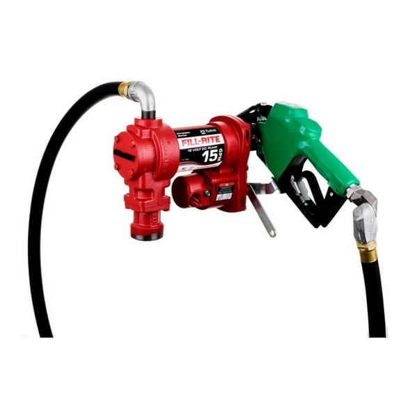 Fill-Rite FR1220HDSQ Self-Priming Cast Iron 12V 15-GPM Fuel Transfer Pump Kit