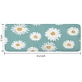 thumbnail image 7 of Teal Daisy Flower Yellow Centers Pattern Kitchen Rug Mat,Kitchen Runner Rugs Non Skid Washable,Decorative Kitchen Floor Mats for Kitchen,Sink,Laundry,17"x47.2", 7 of 7