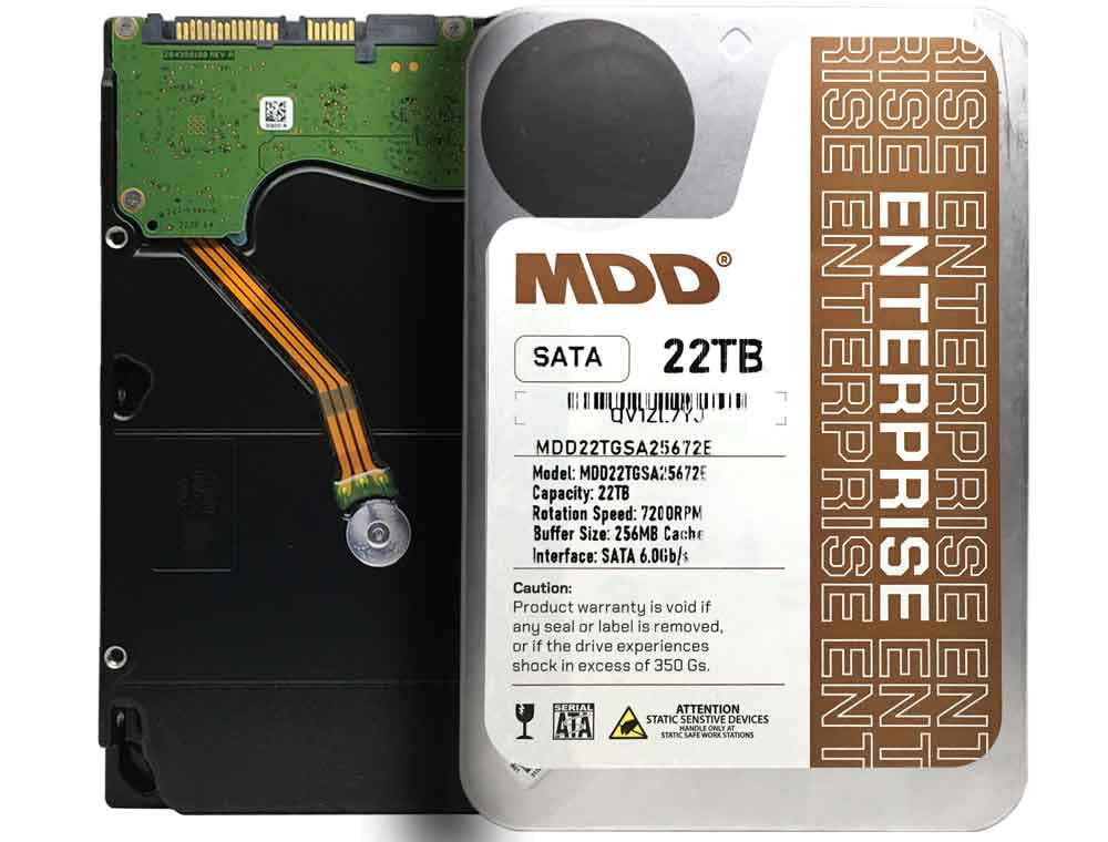 Restored MDD (MDD22TSATA25672E) 22TB 7200RPM 256MB Cache SATA 6.0Gb/s 3.5inch Internal Enterprise Hard Drive (Refurbished)