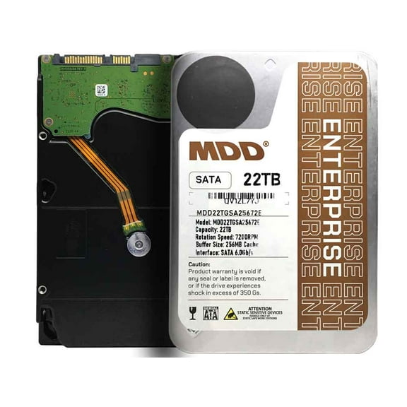 Restored MDD (MDD22TSATA25672E) 22TB 7200RPM 256MB Cache SATA 6.0Gb/s 3.5inch Internal Enterprise Hard Drive (Refurbished)