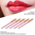 thumbnail image 4 of Cepillo De Pestañas De Cristal, Cepillo De Labios De Cristal Con Brillo, 5 Piezas, Lana De Fibra, Portátil Multifuncional Para Maquillaje, 4 of 7