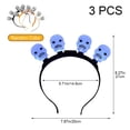 thumbnail image 3 of Vjnyvs 3 Pack LED Light Up Ghost Pumpkin Headbands Halloween Hair Hoop Accessories, 3 of 7
