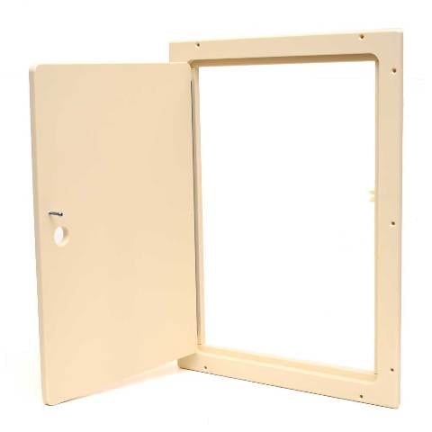 Parker Boat Transom Door 253390 | 15 1/4 x 21 Inch Cream Starboard