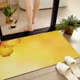 thumbnail image 4 of JML Non-Slip Microfiber & Rubber Doormat - Soft Entryway Rug for Home/Office (24"x36") - Easy Clean Door Mat for Indoor/Outdoor Use, Yellow Flower, 4 of 5