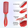thumbnail image 3 of Unique Bargains 1Pc Vent Hair Brush Detangling Brush for Women Men Red, 3 of 7