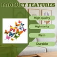 thumbnail image 3 of CCOCC 12Pcs Butterfly Wall Decor,Thematic Wall Art Butterfly Stickers,Hassle-Free Repositioning Decor for Bedroom,Multicolor4, 3 of 7