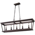 thumbnail image 2 of Beaumont Lane 5 Light Steel Island Pendant in Etruscan Bronze, 2 of 4