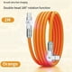 thumbnail image 3 of Cable de Datos Mecánico de Doble Codo Giratorio de 180° de Tipo C A Tipo C. Cable de Carga Rápida y Transferencia de Datos para Tabletas y Portátiles de 2 M., 3 of 5