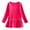 Hot Pink, variant on Odeerbi Toddler Girls Spring Fall Long Sleeve Dresses Ruffle Cotton Dress Cute Solid Color Round Neck Casual Comfortable Loose Fishtail Dress Toddler Girls Clothes