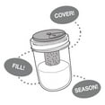 thumbnail image 3 of Jarware 82627 Metal BPA Free Salt & Pepper Shaker Decorative Jar Lid, 3 of 3