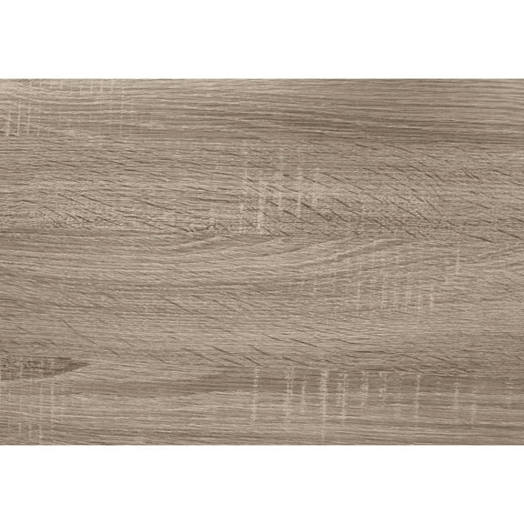 Modern Home Office Desk, 61"h Leaning With Storage - Taupe Brown Laminate Computer Desk For Office, Shelves