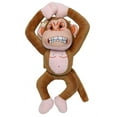thumbnail image 7 of Mighty Junior Angry Animals Monkey Durable Squeaky Plush Dog Toy, 7 of 7