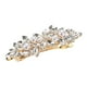 thumbnail image 1 of Pinzas para el cabello de strass, pinzas para el cabello en forma de flor, horquillas francesas, clip de perla falsa para mujeres en tono dorado, 1 of 7