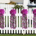 thumbnail image 4 of NOGIS 2 Pack Artificial Hanging Flowers Fake Hanging Plants Violet Ivy Fake Hanging Plant for Wall Home Patio Room Garden Wedding Indoor Outdoor Fall Decoration (Purple), 4 of 7