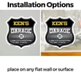 thumbnail image 3 of Ken's Garage I Can Fix Everything But Stupid (2 Pack) 6 inch X 6 inch Shield Shaped Heavy Duty 3.2 mil Vinyl Decals To last, Gift for Dads and Uncles Classic Americana Crafted in the, 3 of 6