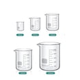 thumbnail image 3 of Vaso de precipitados de vidrio Pyrex de 3000ml-5ml Vasos graduados de Gg-17 de borosilicato Vasos de precipitados de química de vidrio de medición, 3 of 3