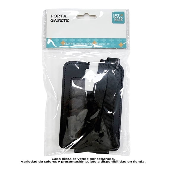 Porta gafete Pen + Gear Negro Retráctil