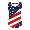 thumbnail image 6 of snilers Girls Tank Tops Scoop Neck Loose Fitted Sleeveless Shirt 4th of July Patriotics Tops Boys and Girls Summer Blouses Size 5-14 Years, 6 of 6