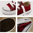 thumbnail image 5 of Boys and Girl Low Top Canvas Kids Lace up Sneakers, 5 of 9