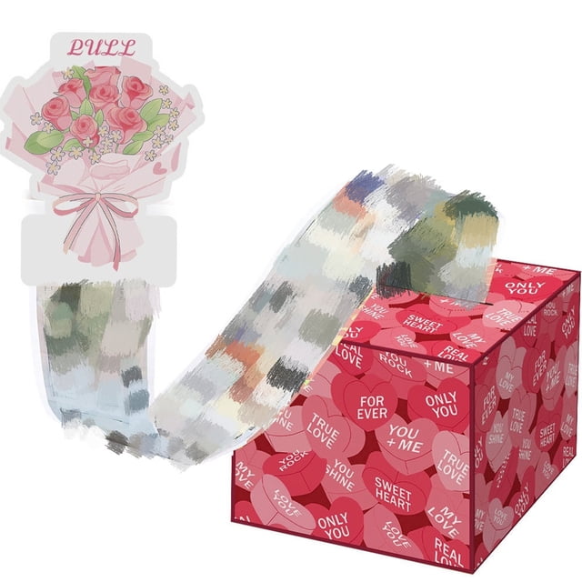 Wdhugt Valentine'S Day Party Decoration Money Drawer Box Creative Surprise Cash Box Holiday Gift Box A Paper Material A