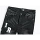 thumbnail image 3 of Pantalones vaqueros negros retro con agujeros para hombre, pantalones ajustados elásticos de moda, pantalones versátiles para hombre, AM, europeo, 3 of 5