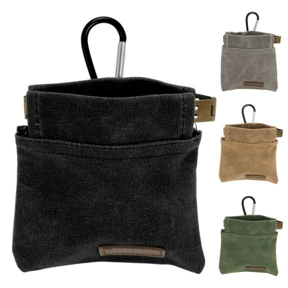 Unique Bargains Dog Treat Pouch Portable Puppy Dog Training Treat Bag Treat Pouches for Pet Training Auto Closing Hand Free Pet Feed Snack Reward Pocket Black