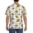 thumbnail image 3 of Vsdgher Hohey Bee Golden2 Print Men's Dry Fit Mesh Athletic Shirts Moisture Wicking Tennis T-Shirt Tops, 3 of 9