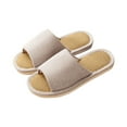 thumbnail image 4 of Bovxnpu House Slippers for Women Casual Indoor/Outdoor Shoes, Women's Casual Spring And Summer Linen Breathable Indoor Home Flat Slippers Comfy Indoor House Shoes, 4 of 4