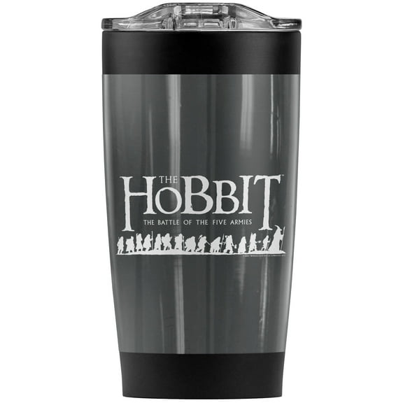 The Hobbit/Walking Logo Stainless Steel Tumbler 20 oz Coffee Travel Mug/Cup, Vacuum Insulated & Double Wall with Leakproof Sliding Lid | Great for Hot Drinks and Cold Beverages