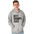 thumbnail image 5 of Best Gramps Ever Grandpa Grandfather Zip Hoodie Sweatshirt Men Brisco Brands L, 5 of 6