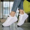 thumbnail image 7 of Women's Summer Comfortable Sneakers Thick Sole Mesh Lace Up Casual Sneakers Purple 38, 7 of 7
