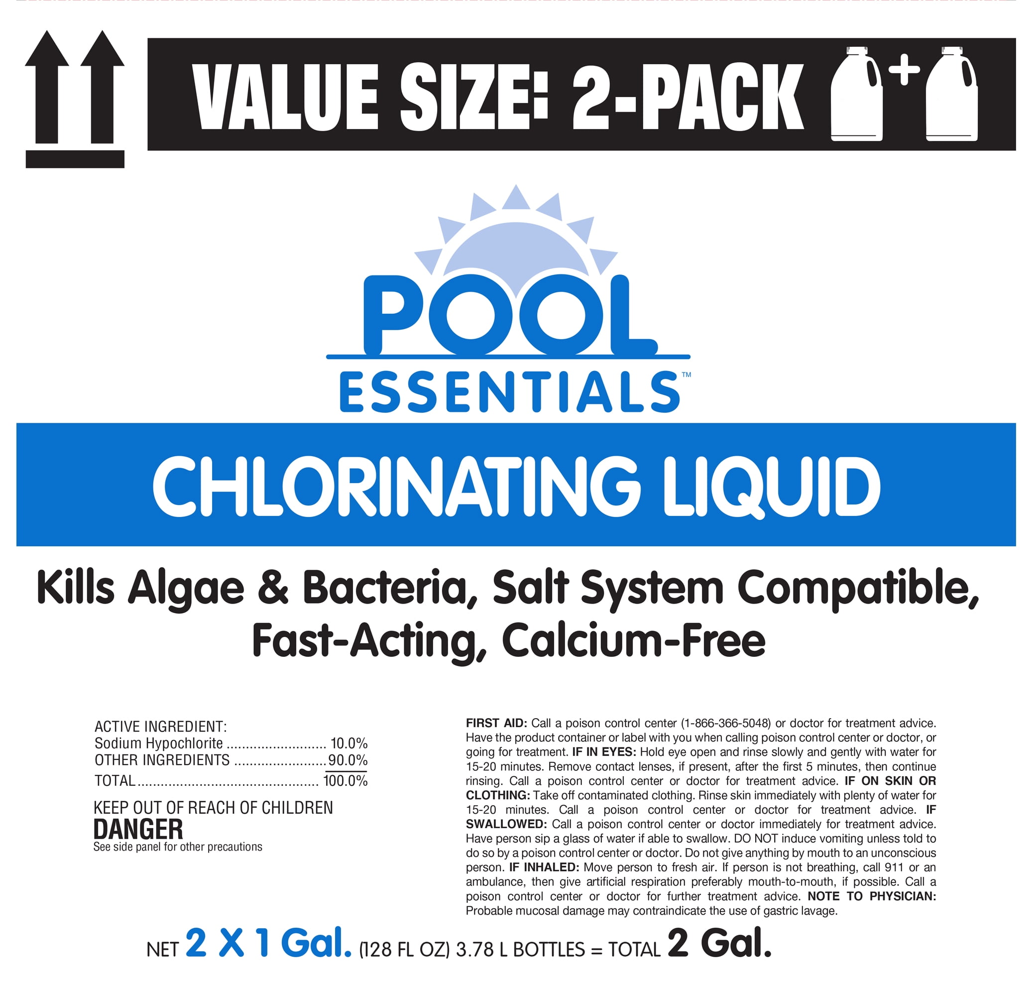 Pool Essentials Chlorinating Liquid, 2pack Walmart Inventory Checker