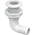 thumbnail image 3 of SEAFLO 1-1/8" 90° Angled Thru Hull Through-Hull Fitting with Built-in-Check Valve – Anti-Corrosion and Ultra-Durable for Marine, Boat, Yacht, RV, Truck - 4-Year Warranty! (1-1/8", White, 10-Pack), 3 of 6