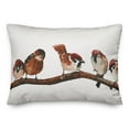 thumbnail image 2 of Creative Products Brown Birds on Branch 14x20 Indoor / Outdoor Pillow, 2 of 3