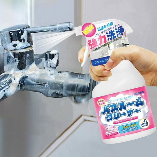 Suministros de limpieza, limpieza de cocina, limpiador de azulejos de baño, vidrio de baño, cal persistente, bañera, eliminación potente de manchas amarillas, quitamanchas de agua, limpiador 500 ml, a