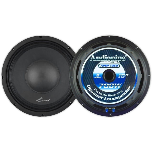 Medio rango de 10 Pulgadas Audiopipe 700 Watts APSP1050
